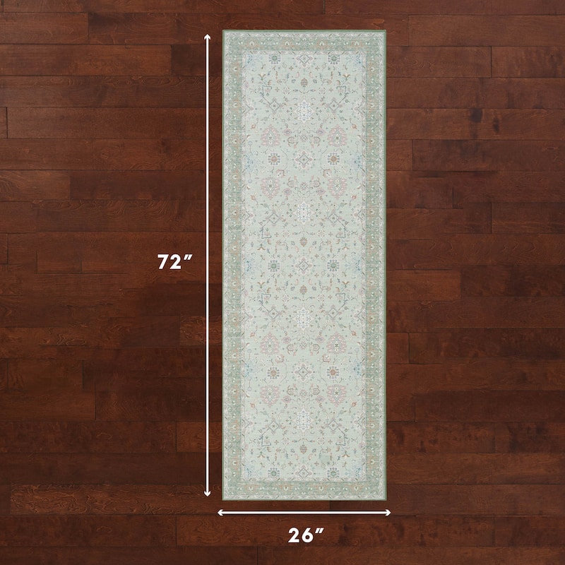 Laura Ashley Imagine Printed Chenille Washable Non-Slip Rugs