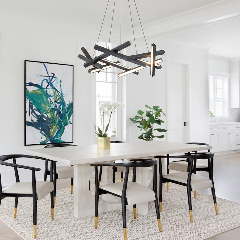 Onato 10-Light Modern Dimmable Integrated LED Chandelier 3000K
