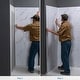 preview thumbnail 4 of 21, Palisade 78in x 36in x 36in Waterproof Vinyl Shower Surround Kit with Accessories