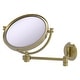 preview thumbnail 2 of 26, Allied Brass 8 Inch Wall Mounted Extending Make-Up Mirror 5X Magnification with Grooved Accent