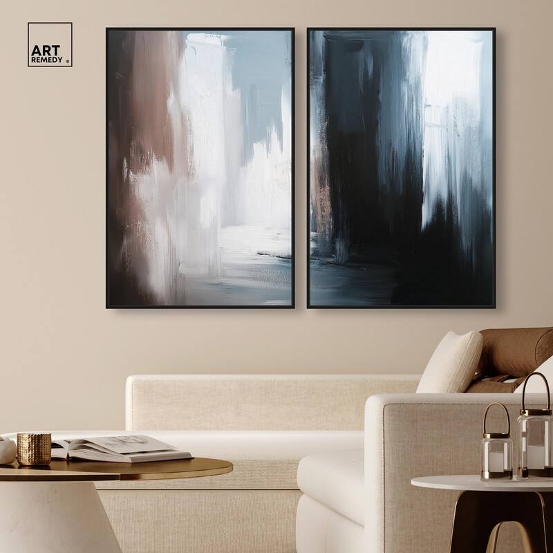 Chiaroscuro Canvas Set of 2 by Art Remedy