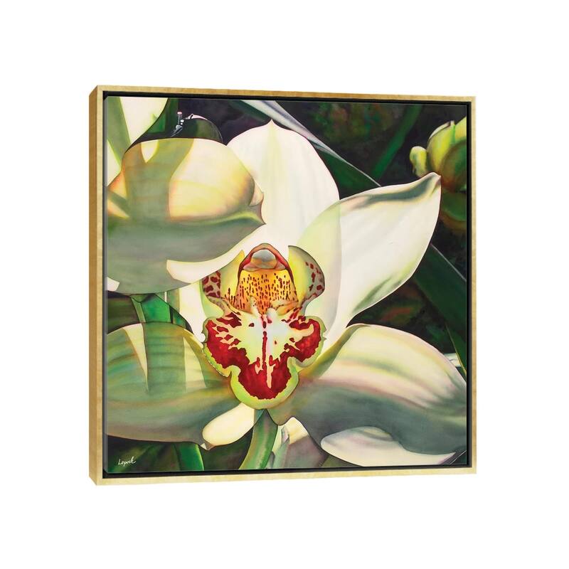 iCanvas "Pale Orchid III" by Lisa Lopuck Framed Canvas Print - 12x12 - Gold