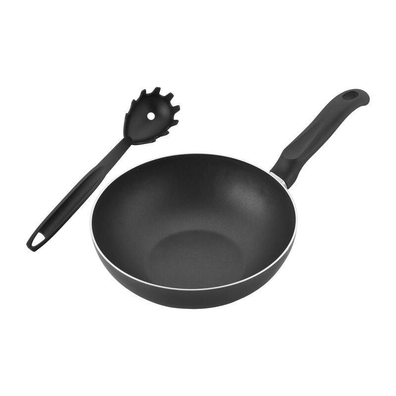 BALLARINI Cookin'Italy by HENCKELS Salta Pasta Pot Set, Non-Stick, Made in Italy - 9.5-inch - Matte Black - 9.5-inch