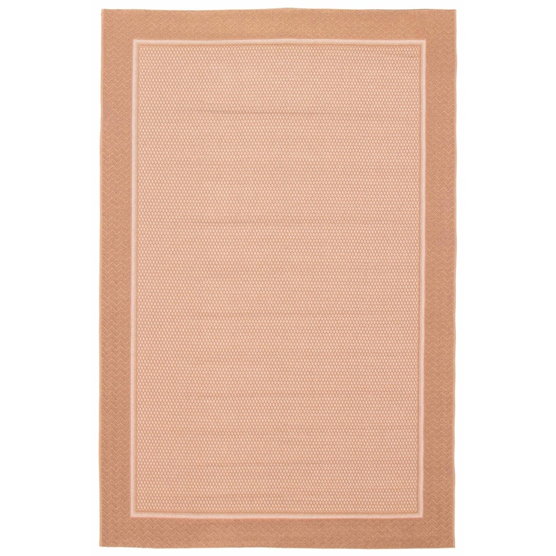 ECARPETGALLERY Machine Woven Lotus Mod Brown Polypropylene Rug - 6'7 x 9'4 - Brown - 6'7 x 9'4