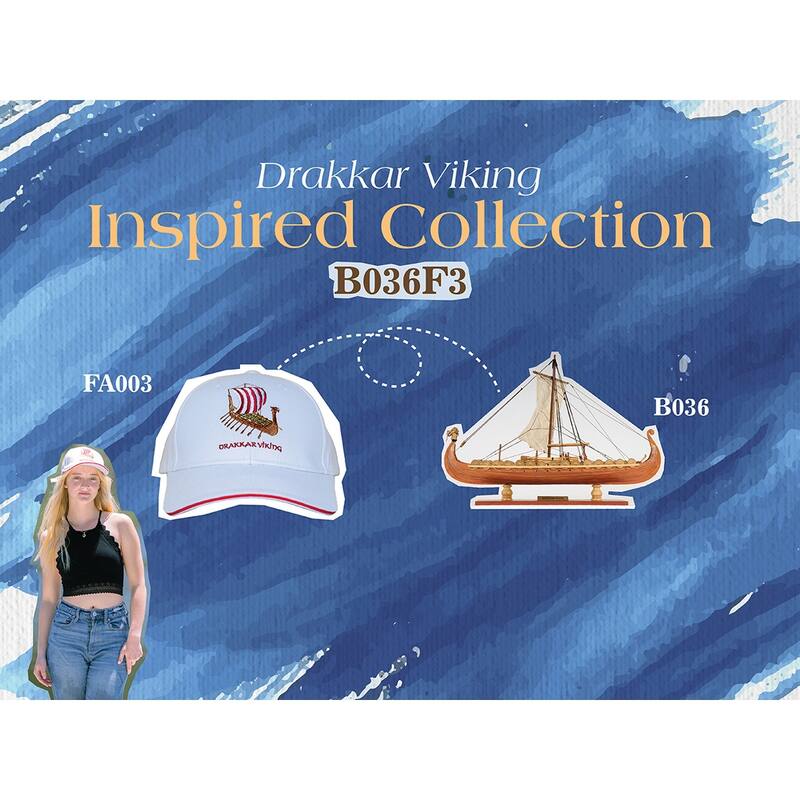 Captivating Drakkar Viking Combo: A Model Ship and Legendary Hat