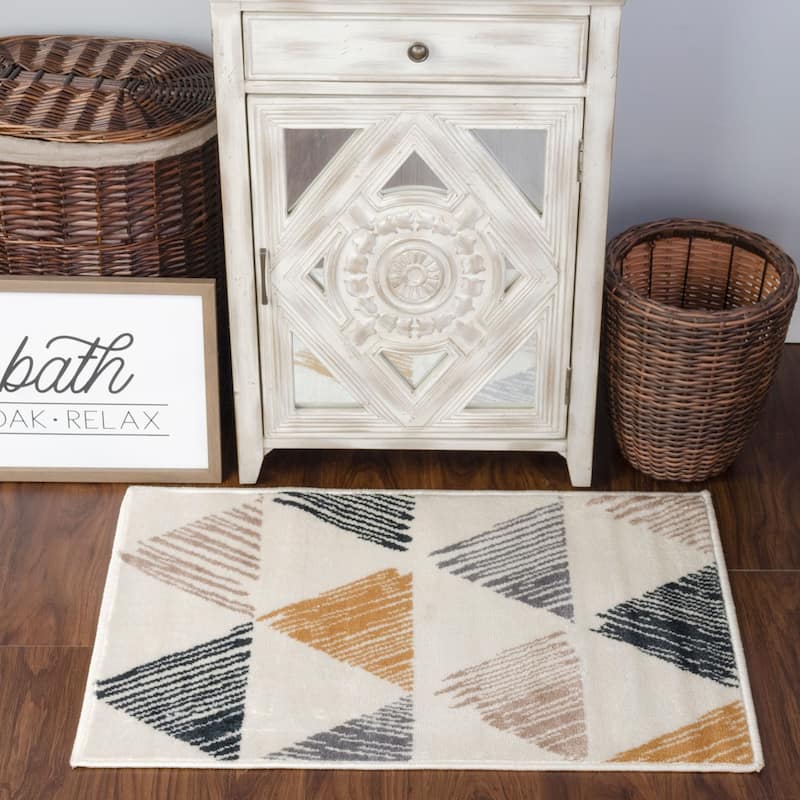 Superior Axton Mid-Century Modern Geometric Area Rug