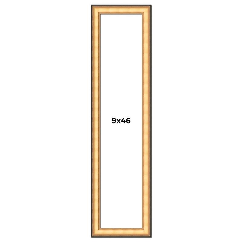 9x46 Frame Gold Plein Aire Solid Wood Picture Frame Width 2 Inches |