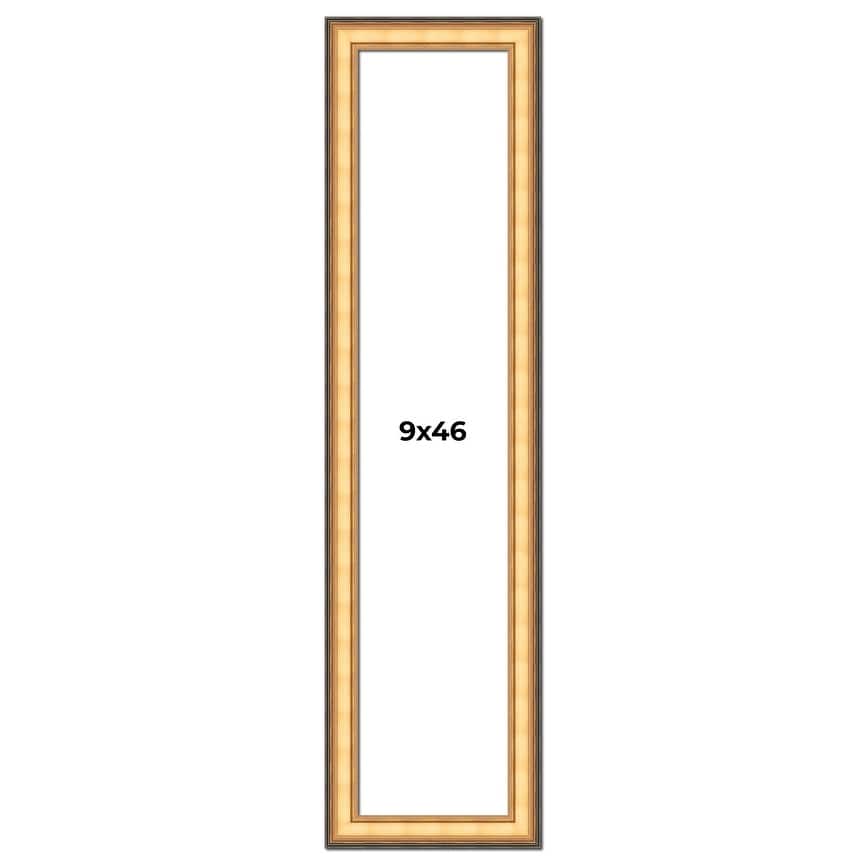 9x46 Frame Gold Plein Aire Solid Wood Picture Frame Width 2 Inches |