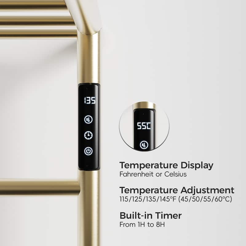 Wall Mounted Heated Towel Rack for Bathroom