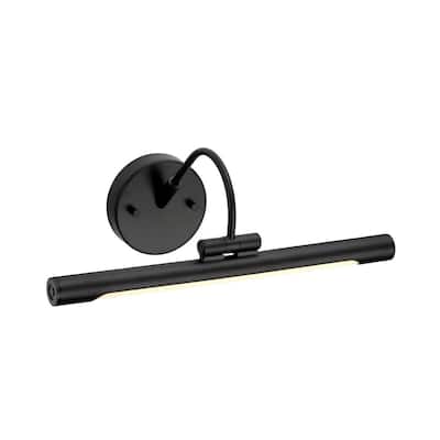 Alton Medium LED Picture Light Black - 7"h x 15.25"w x 8.5"d