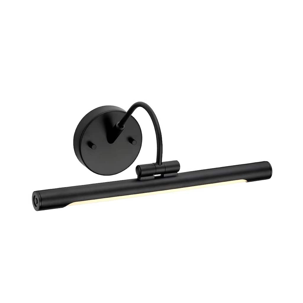 Alton Medium LED Picture Light Black - 7"h x 15.25"w x 8.5"d