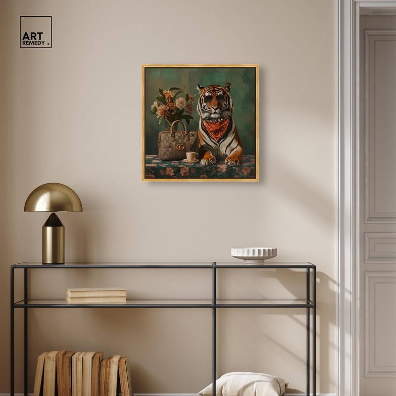 Fanciful Tiger Canvas by Art Remedy
