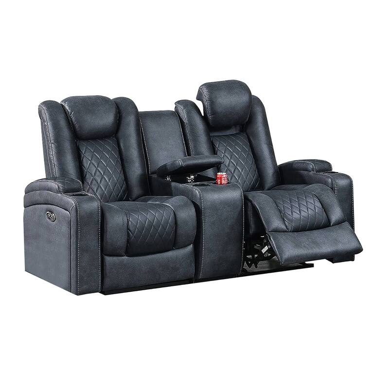 Power Loveseat With Cup Holders
