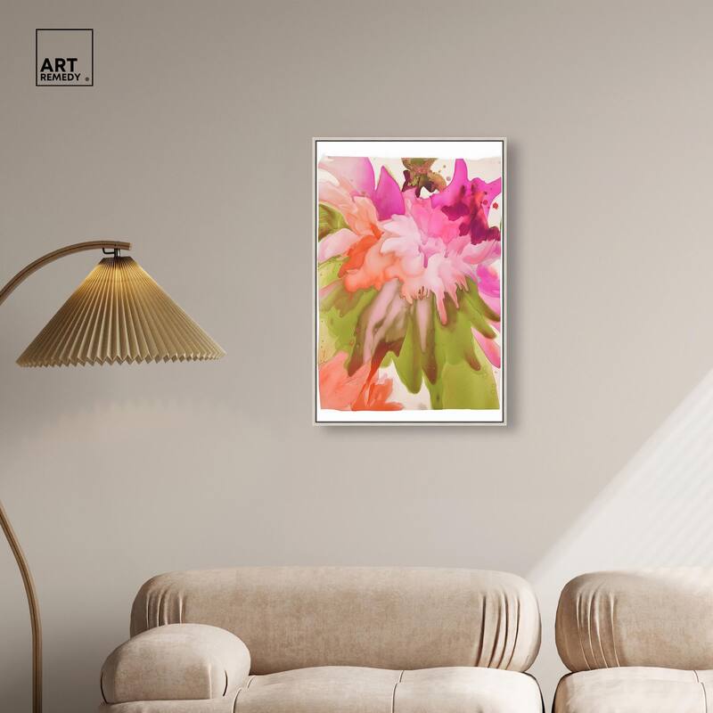 Vibrant Fluidity Floral IV Canvas by Art Remedy