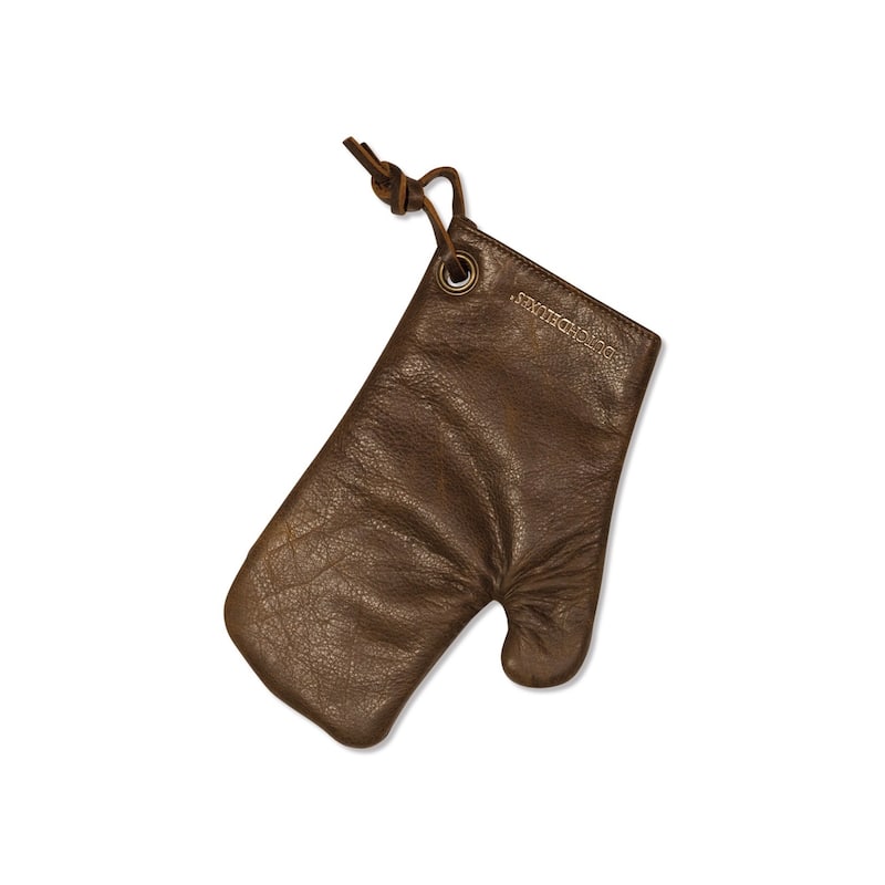 Oven Glove/Mitt Vintage Leather Brown