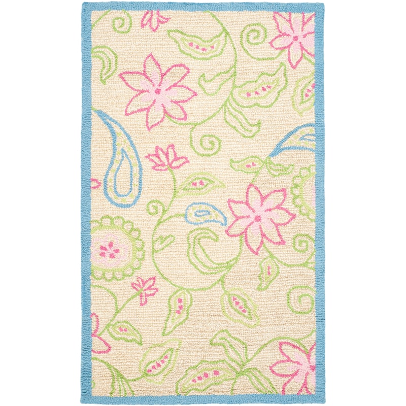 SAFAVIEH Handmade Kids Dayana Floral Wool Rug
