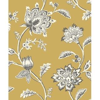 Fine Decor Juliette Mustard Jacobean Wallpaper