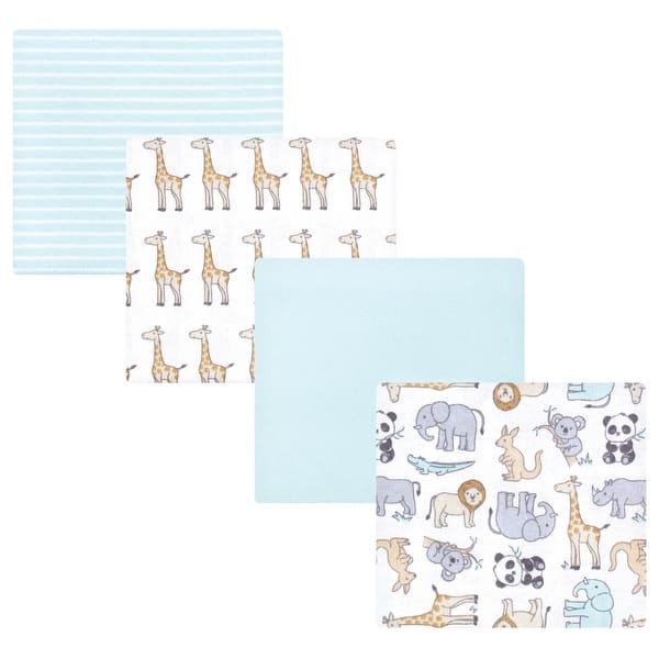 slide 1 of 1, Hudson Baby Cotton Poly Flannel Receiving Blankets, Kangaroo, One Size - Kangaroo - One Size One Size - Kangaroo