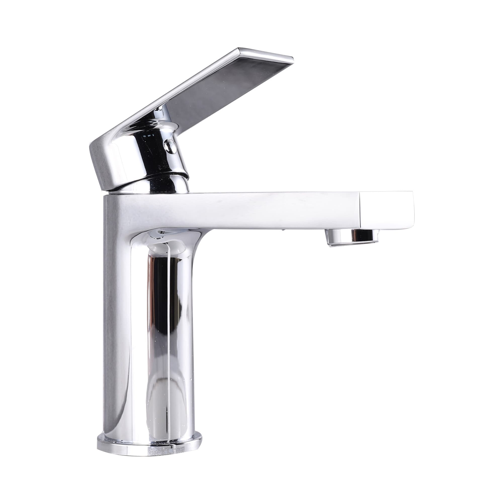 Single Handle Lavatory faucet in Chrome Finish - 6"H x 2"W x 5.5"D