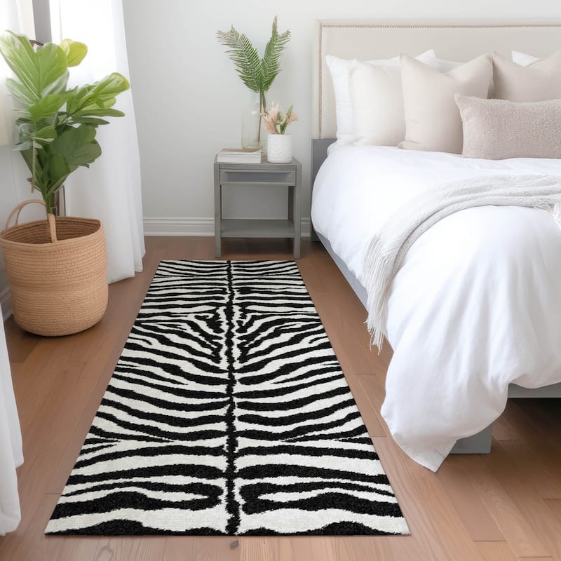 Premium Washable Super Soft Animal Print Mayfield Rug - Pearl - 2' 3" x 7' 6" - Runner