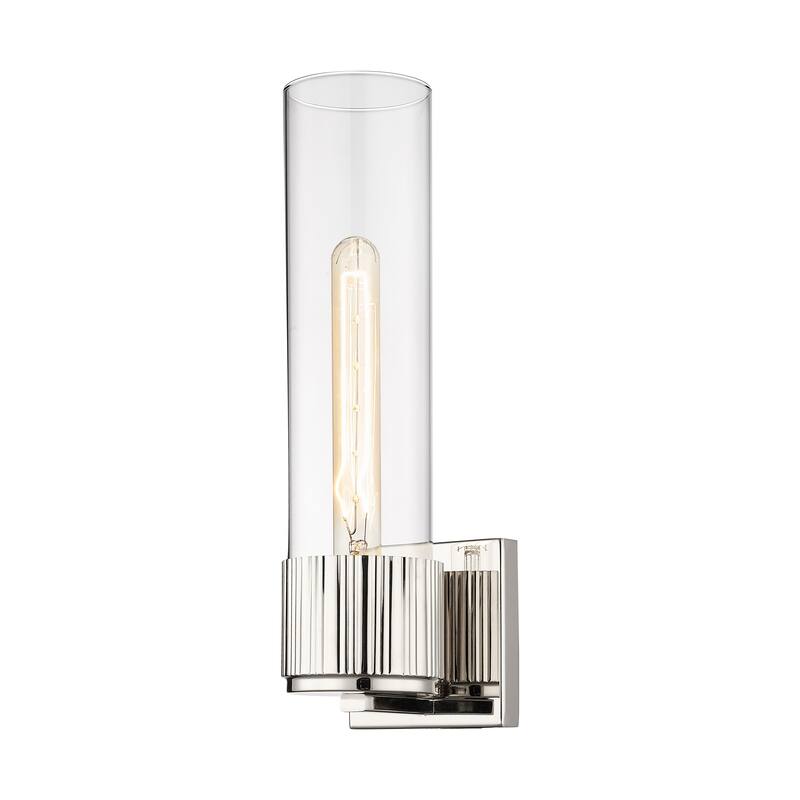 Innovations Lighting Bolivar - 1 Light 12" Wall-Mounted Sconce - Clear/Polished Nickel