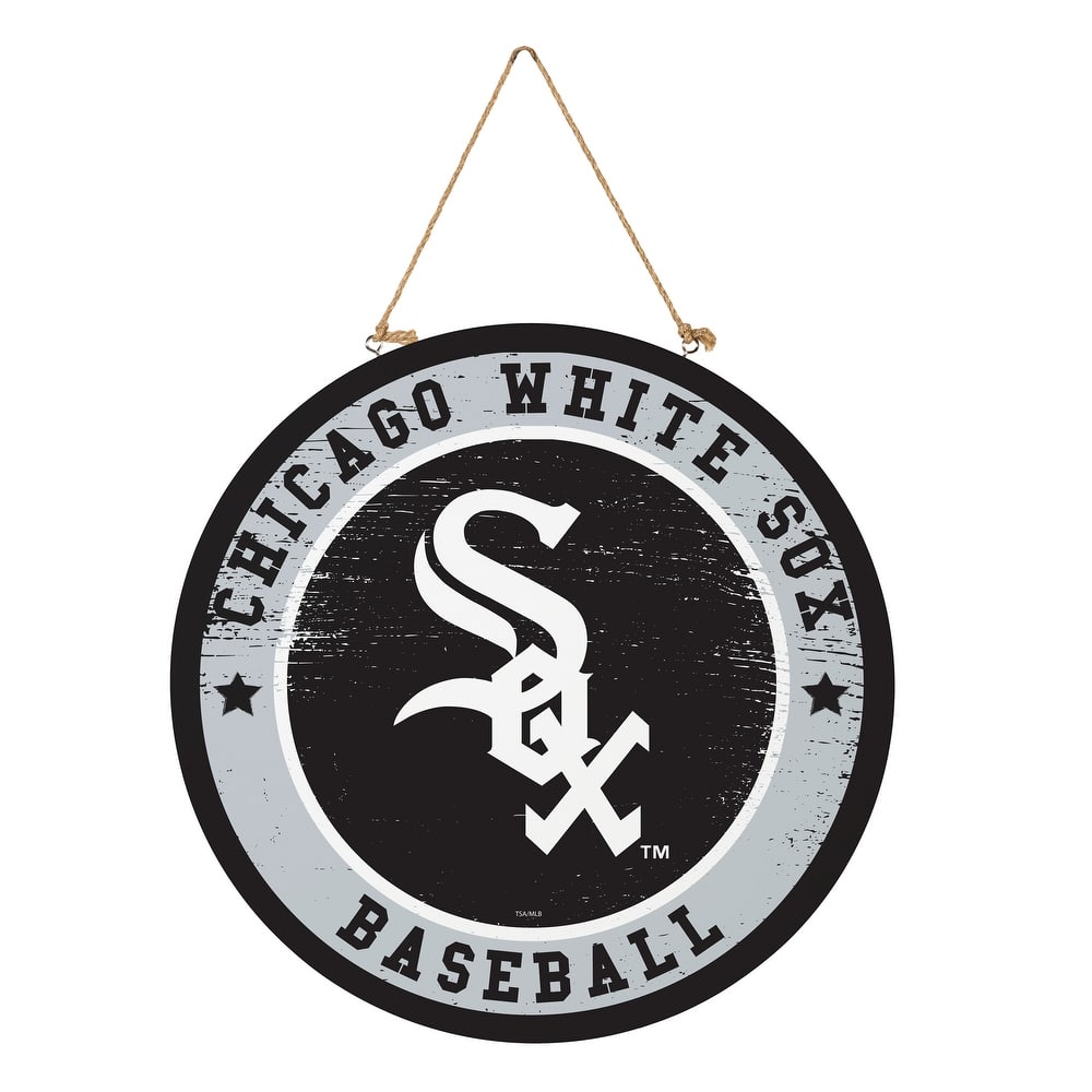 Chicago White Sox Wooden Door Decor Wall Sign - Multi-Color