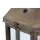 preview thumbnail 5 of 3, A&B Home Natural Graca Polygon Temple Garden Lanterns (Set of 2)