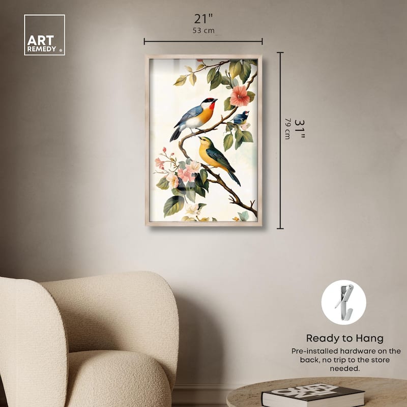 Colorful Perch Shadowbox by Art Remedy