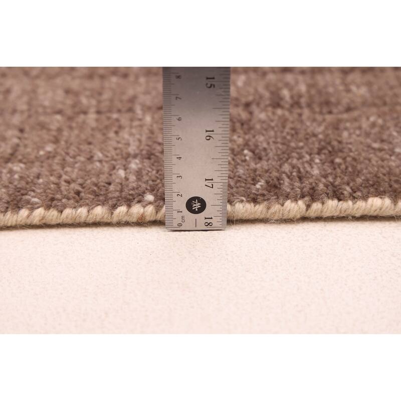 ECARPETGALLERY Hand-knotted Tangier Taupe Wool Rug - 5'2 x 8'2