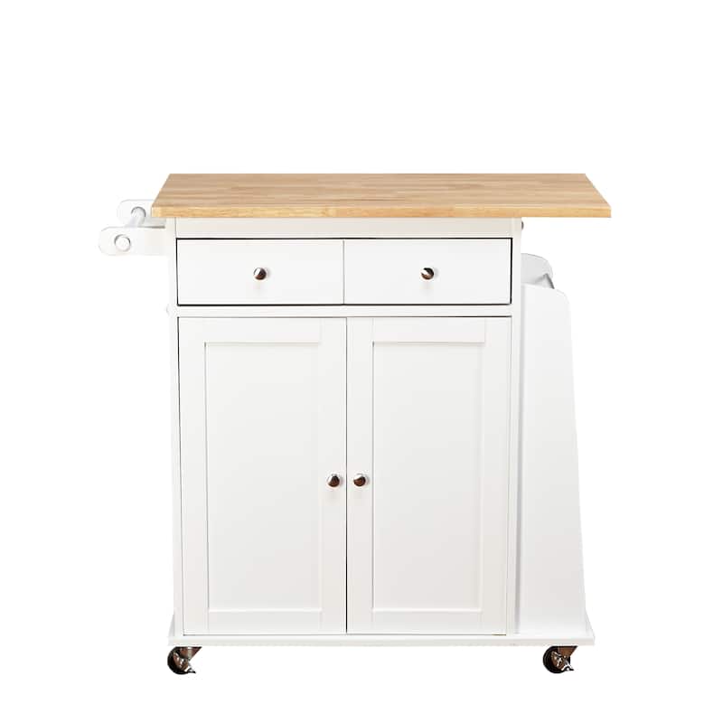 Simple Living White Sonoma Kitchen Cart