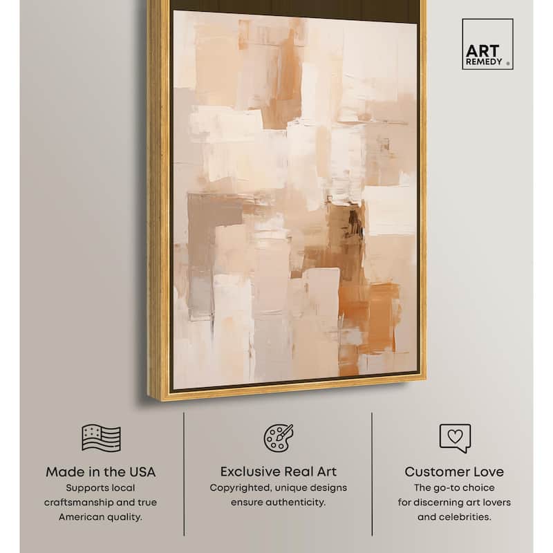 Sandstone Hush Canvas by Art Remedy