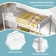 preview thumbnail 18 of 18, Gymax Twin Over Twin Low Metal Bunk Bed with Ladder Guardrails for