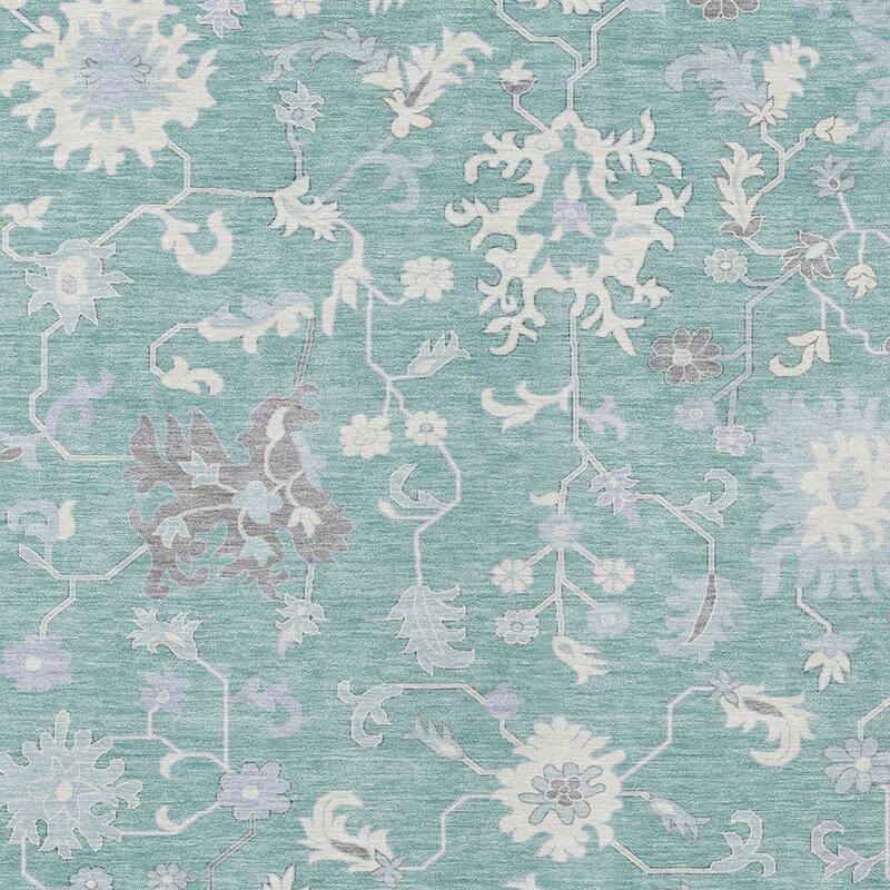 HomeRoots Floral Transitional Rectangle Outdoor Rug