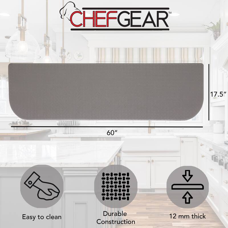 Chef Gear Playa Wedge Basketweave Anti-Fatigue Kitchen Wellness Mats