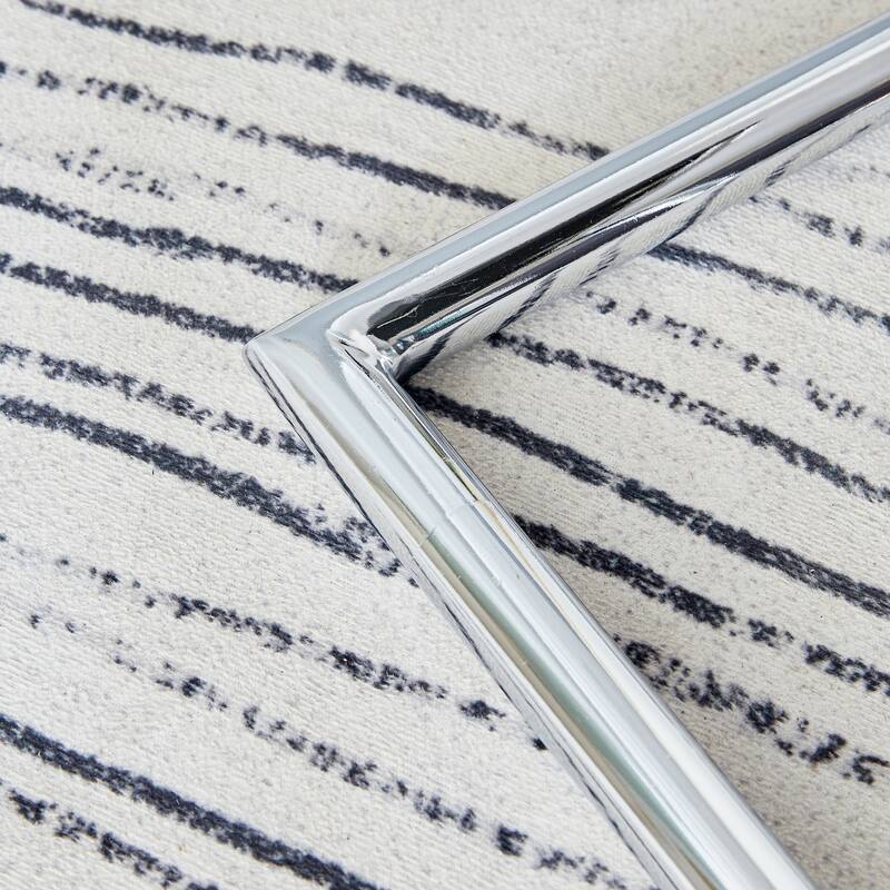 Faux Leather Dining Room Chairs with Upholstered Seat, Modern Kicthen Chairs Armless Accent Chairs with Metal Legs, Set of 4