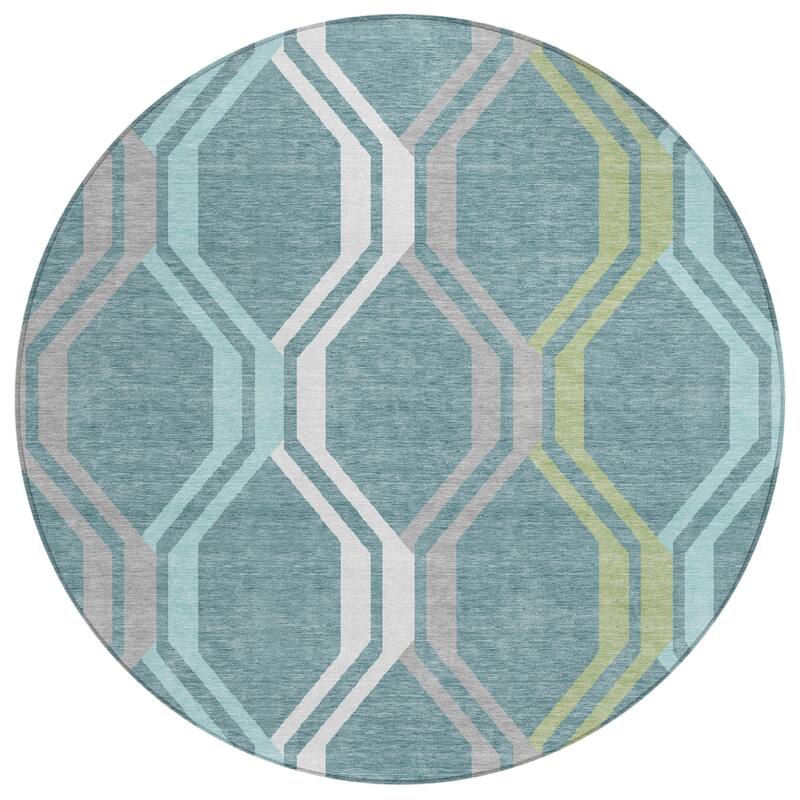 Machine Washable Indoor/ Outdoor Contemporary Dimensions Chantille Rug