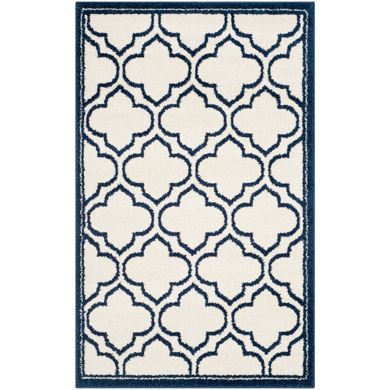 SAFAVIEH, Amherst Doraline Modern Rug - 2'6" x 4' - Ivory/Navy