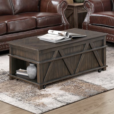 Varlet Rectangular Wood Lift Top Cocktail Table