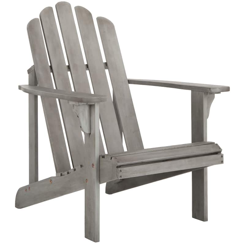 SAFAVIEH Topher Grey Wash Adirondack Chair - 28.3" W x 35.8" D x 37.4" H