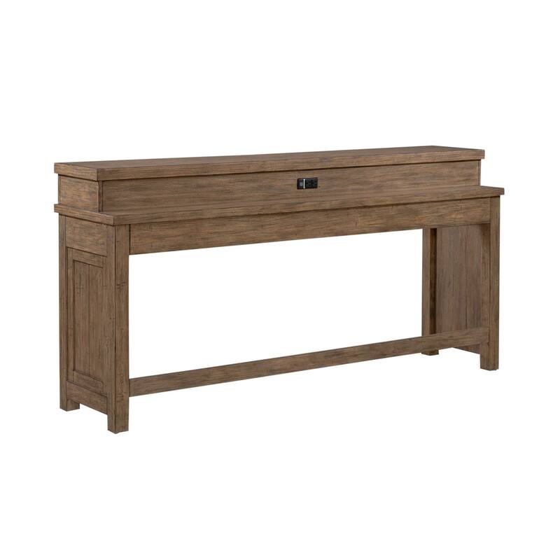 Pinebrook Ridge Weathered Toffee Console Bar Table