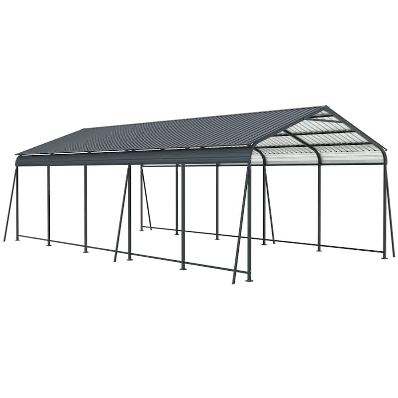 Heavy Duty Metal Carport with Galvanized Steel Roof and Frame