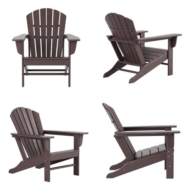 Laguna Classic Weather-Resistant Adirondack Chair (Set of 4) - Dark Brown