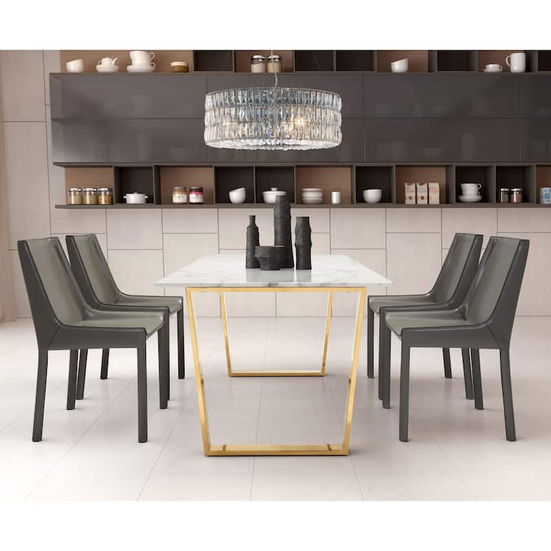 Strick & Bolton Koloc Leatherette Occasional Chair - Chrome