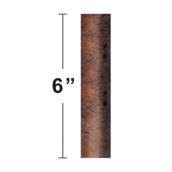 dimension image slide 0 of 2, Vaxcel Lighting 6" Downrod for 9 Ft Ceilings