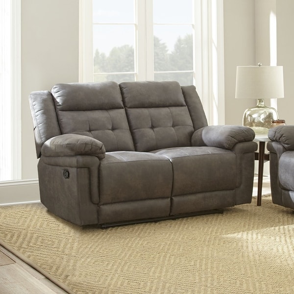 Austin Microfiber Reclining Loveseat by Greyson Living Bed Bath