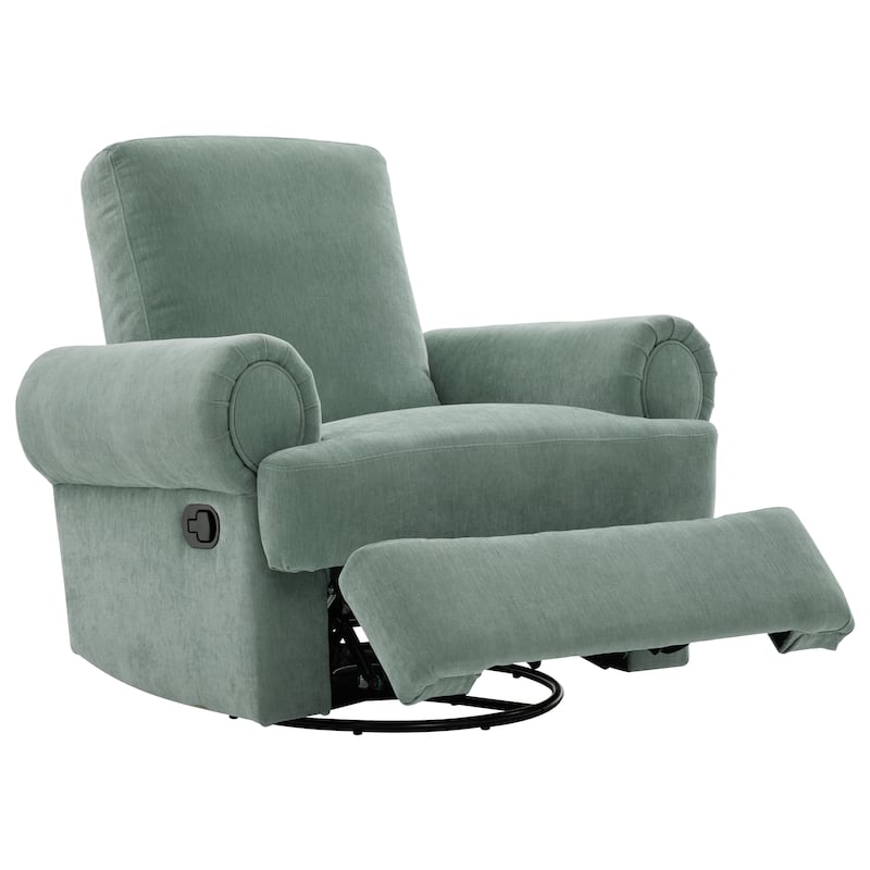Christopher Knight Home - Thorne Chenille Swivel Recliner Rocker Chair with Adjustable Backrest