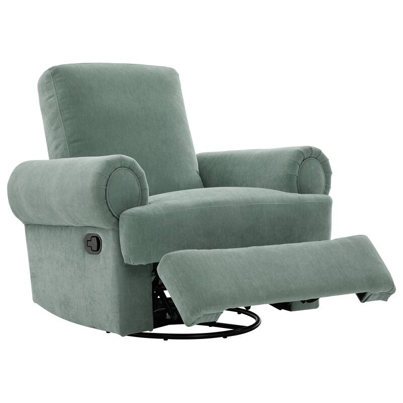 Manual Recliner Sofa Swivel Recliner Rocker Chair with Adjustable Backrest for Living Room, Bedroom, or Nursery