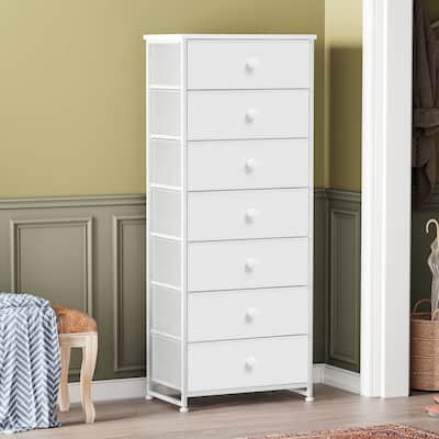 VredHom Bedroom Furniture 7 Drawers Chest Storage Tower Organizer