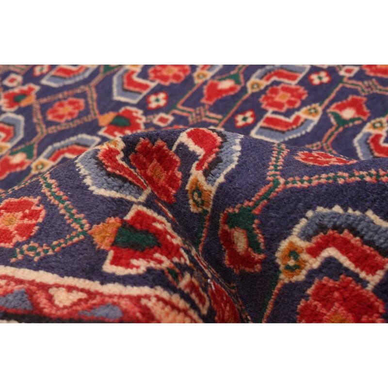 ECARPETGALLERY Hand-knotted Andelz Navy Wool Rug - 3'6 x 12'10