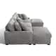 118.4"W Plush Modular Sectional Sofa with Pillows